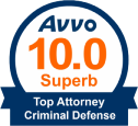 AVVO 10.0 Superb Top Attorney Criminal Defense